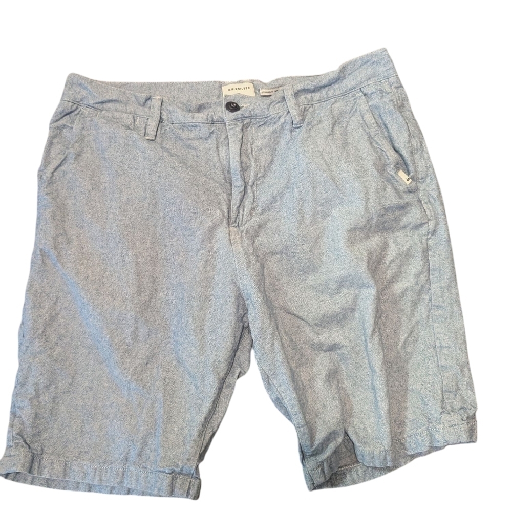 Quicksilver,Light Blue, Straight Tapered Shorts, Size 34